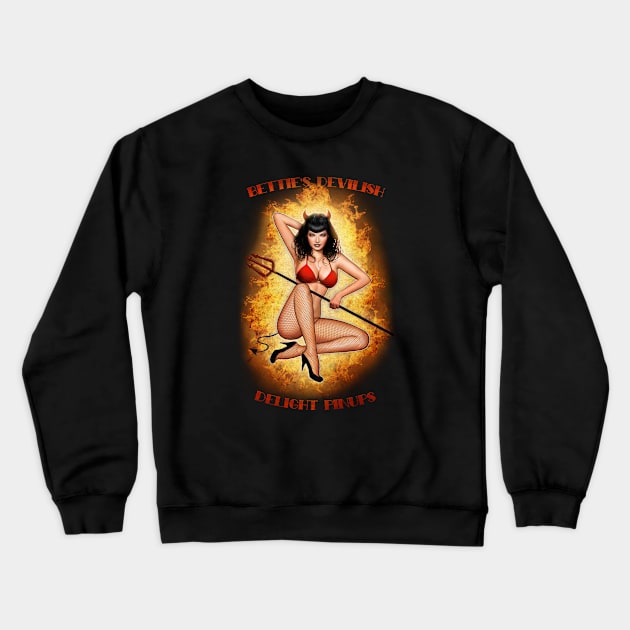 Devilish Delight Crewneck Sweatshirt by nszerdy